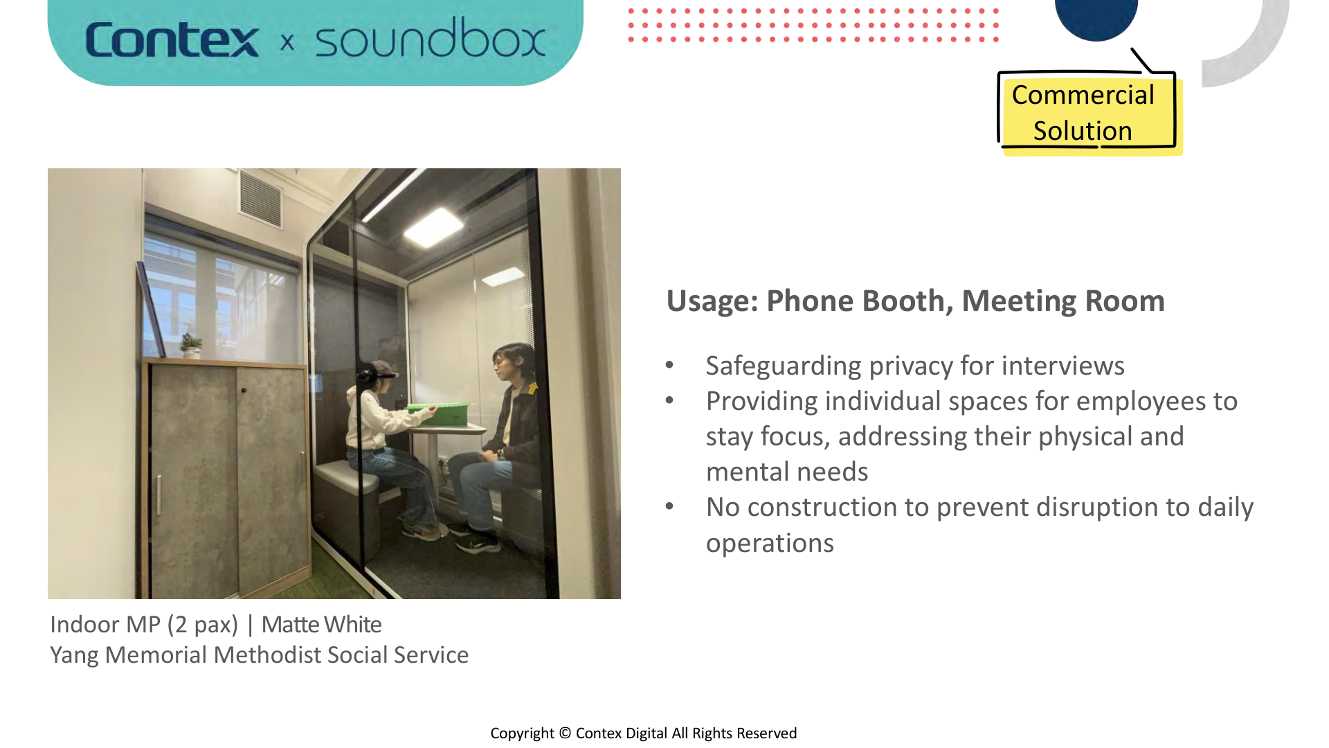 Meeting POD at social service office