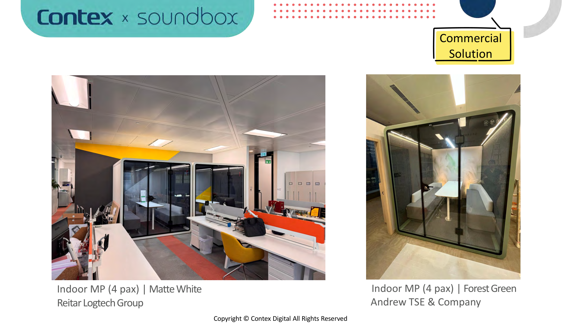 Meeting PODs at corporate offices